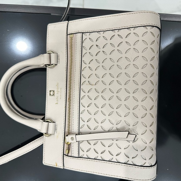 Kate Spade Cream Satchel with Patterned Design - Picture 3 of 3